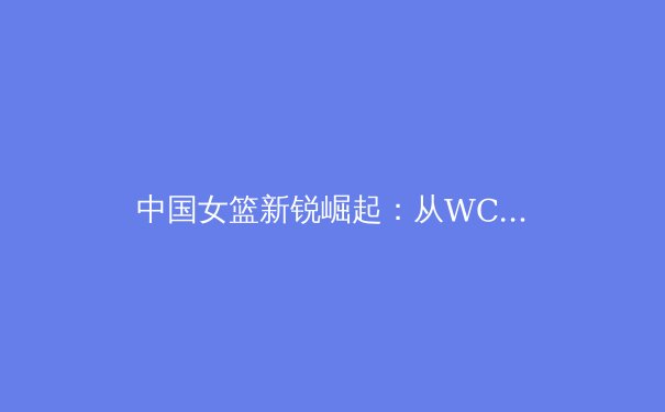 中国女篮新锐崛起：从WCBA到世界舞台的战略路径与未来展望 - 3